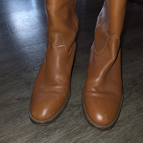 J. Crew Tan Heeled Boots - Picture 2 of 11